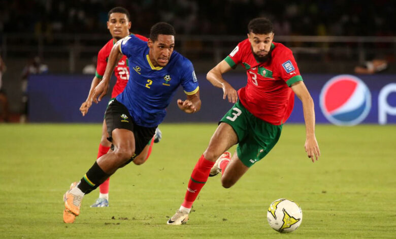 منتخب المغرب يستعد لمواجهة تنزانيا في أمم أفريقيا